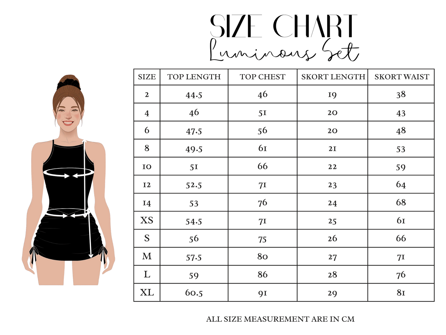 Luminous Scrunch Skort