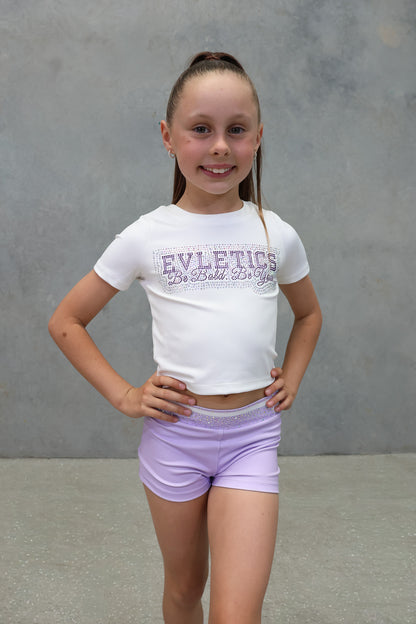 LUXE LILAC BABY TEE