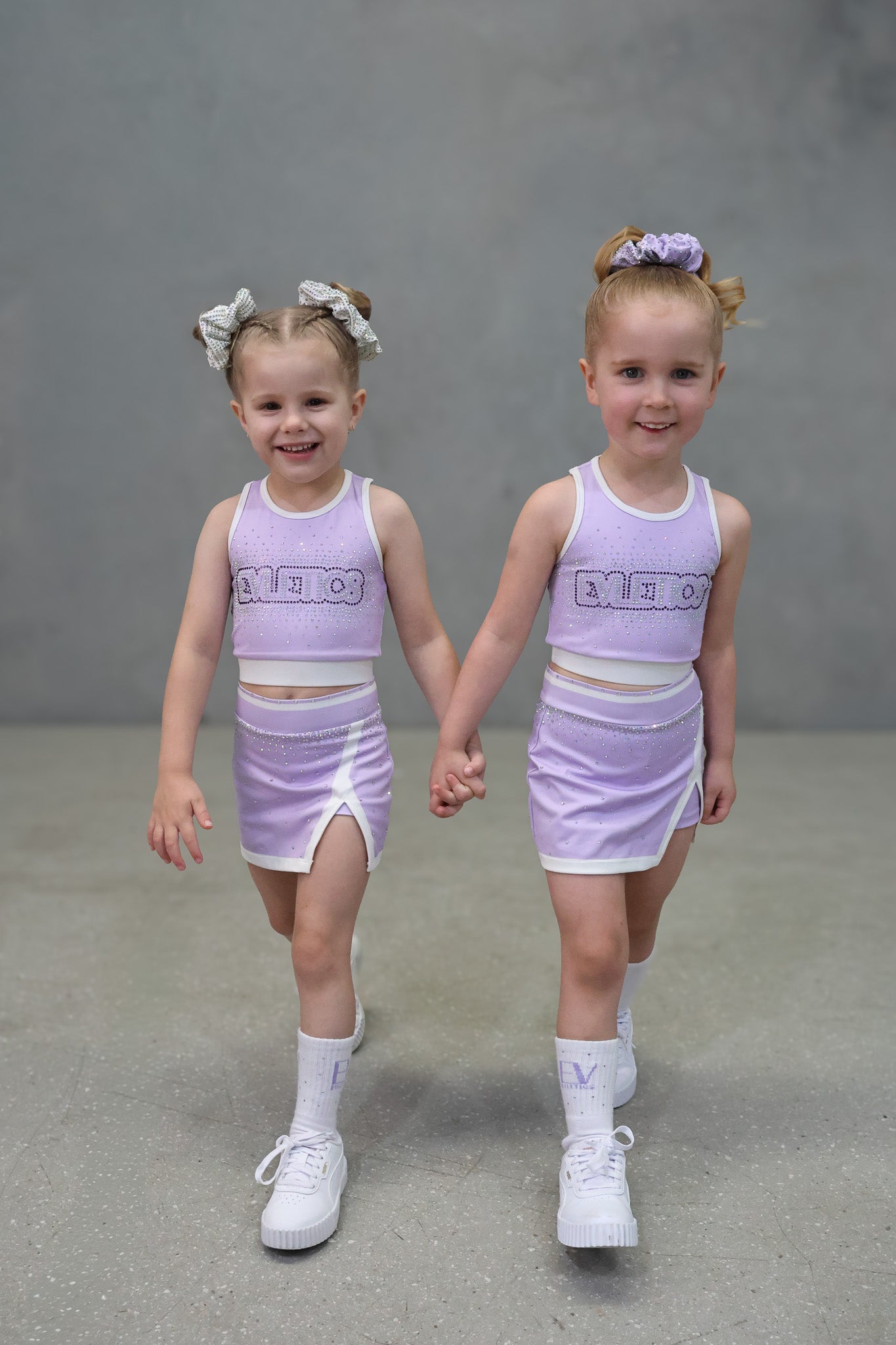 LUXE LILAC RHINESTONE SCRUNCHIES