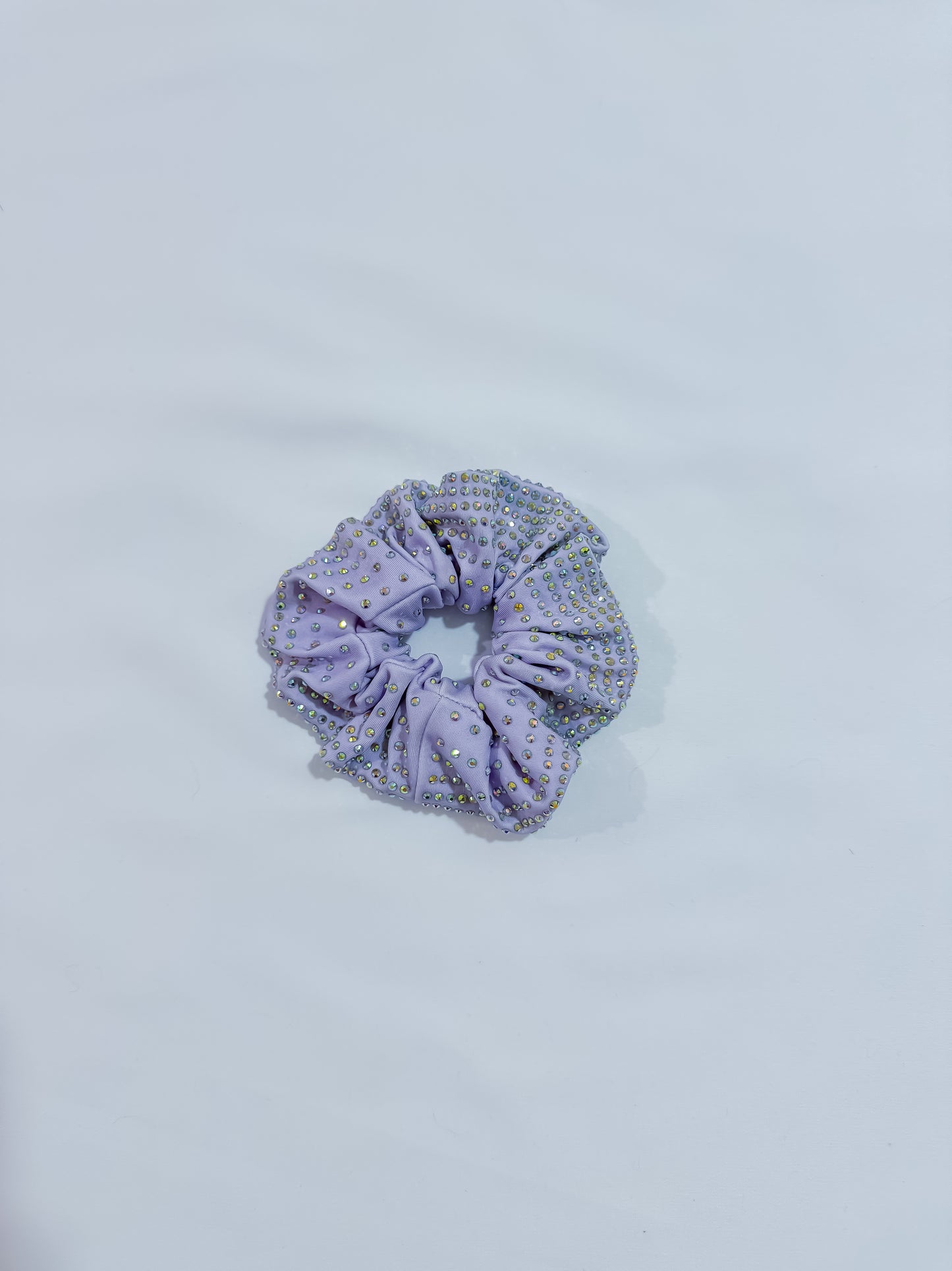 LUXE LILAC RHINESTONE SCRUNCHIES