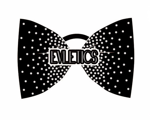 Rhinestone Logo Bow