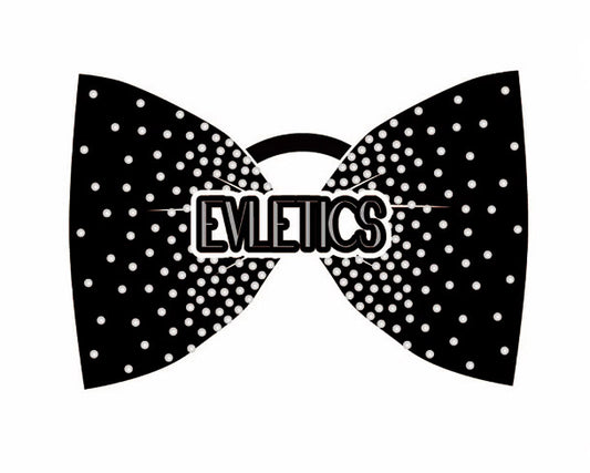 Rhinestone Logo Bow