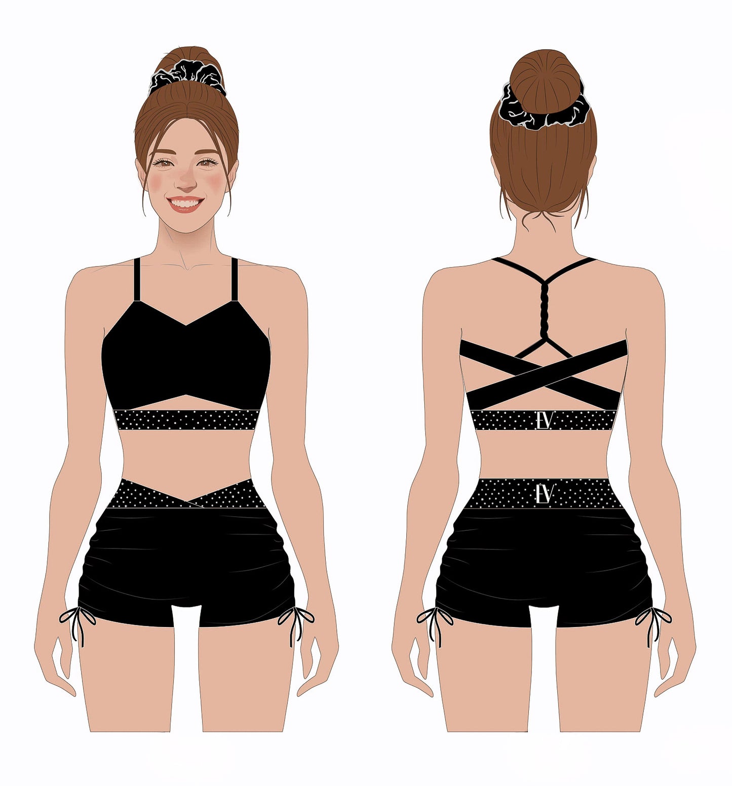 Shimmer Twisted Crop